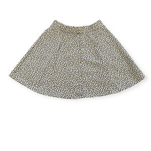 Zara Animal Print Skater Skirt
